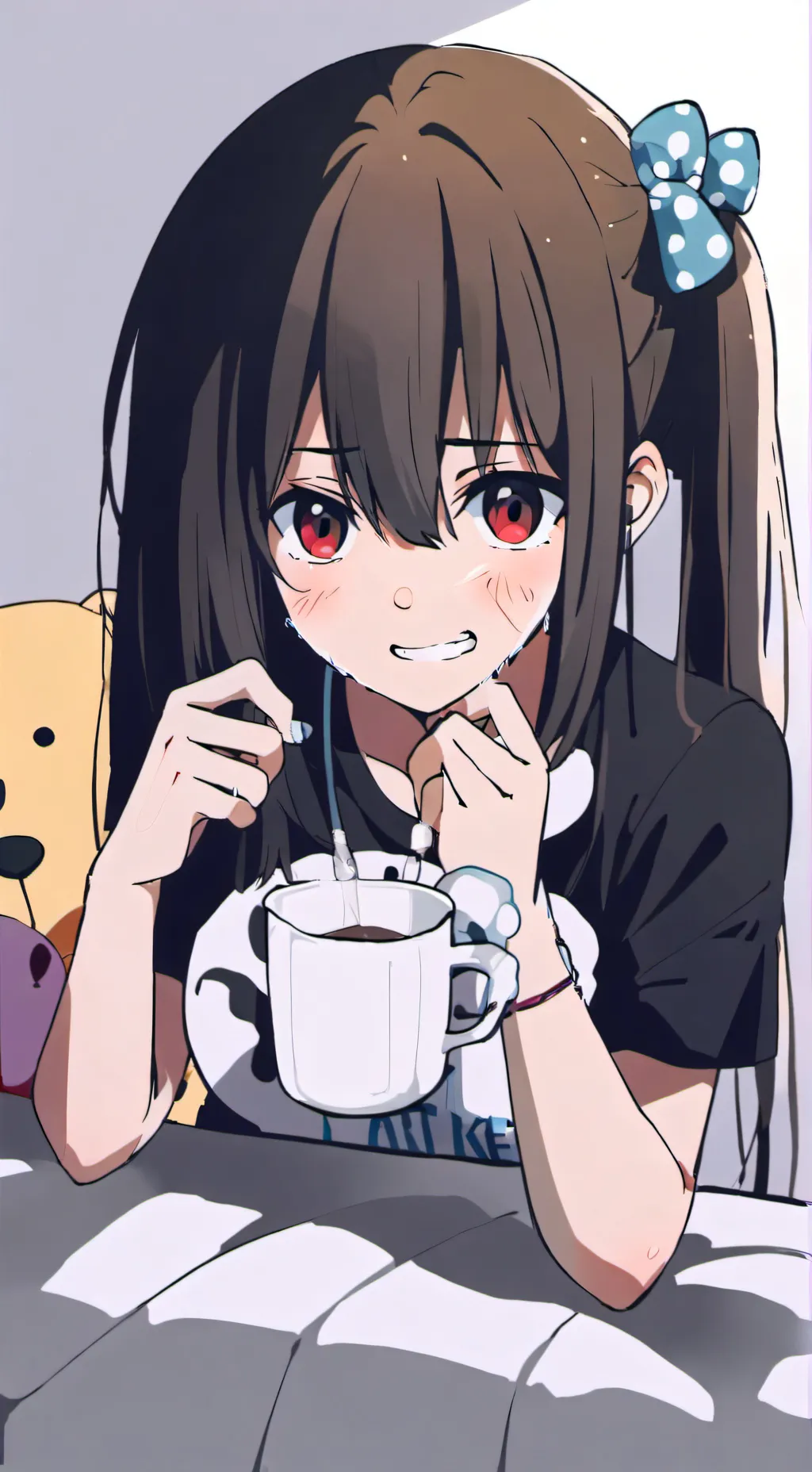 ai character: Mha sick potion  background