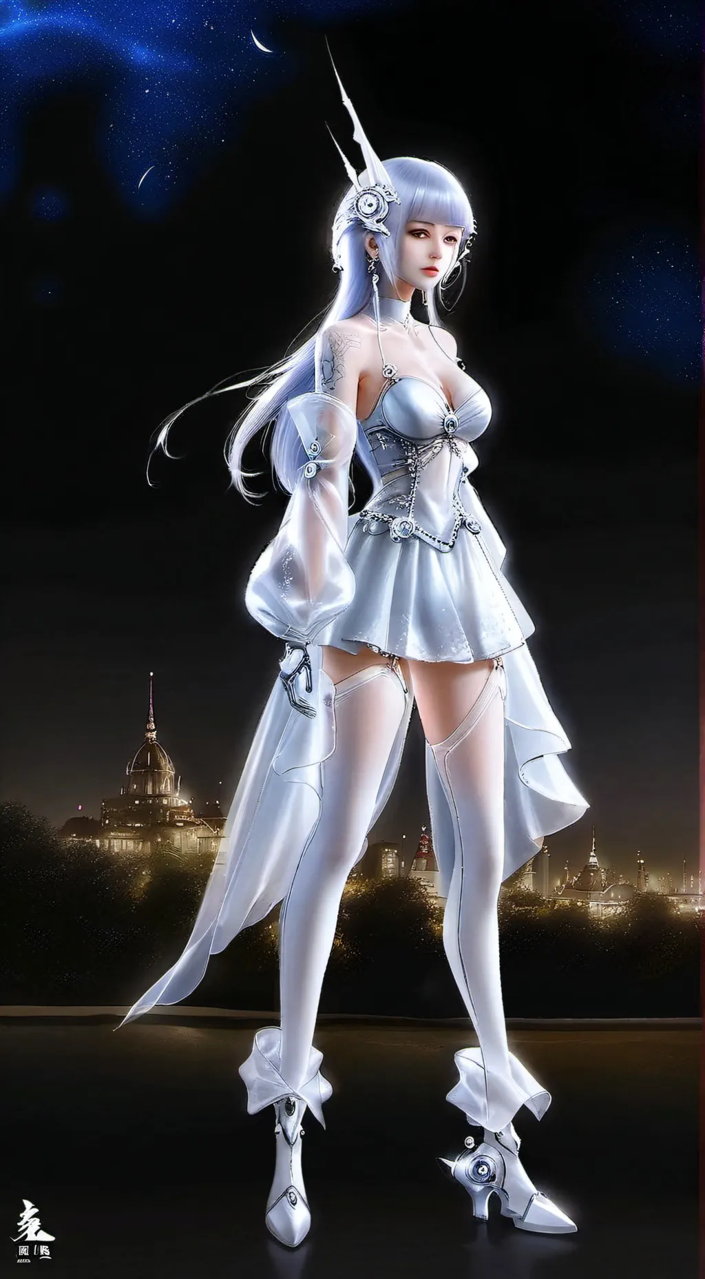 ai character: Ogromne kobiety  background