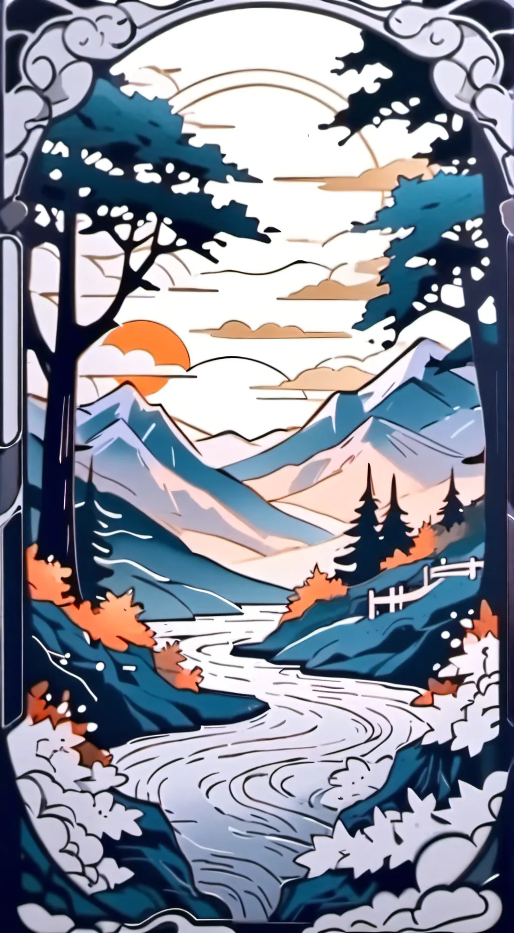 ai character: KNY X MHA background