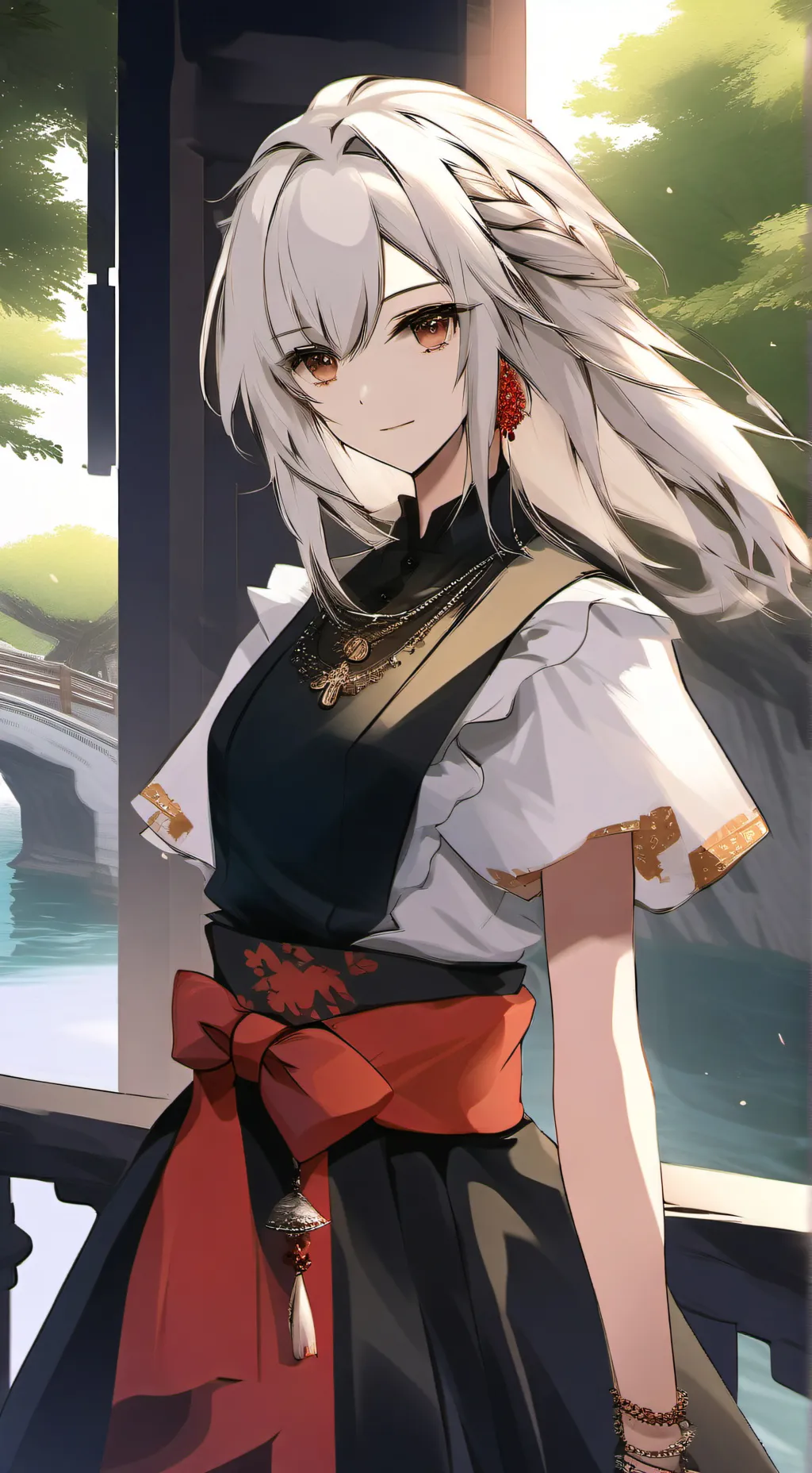 ai character: Rose background