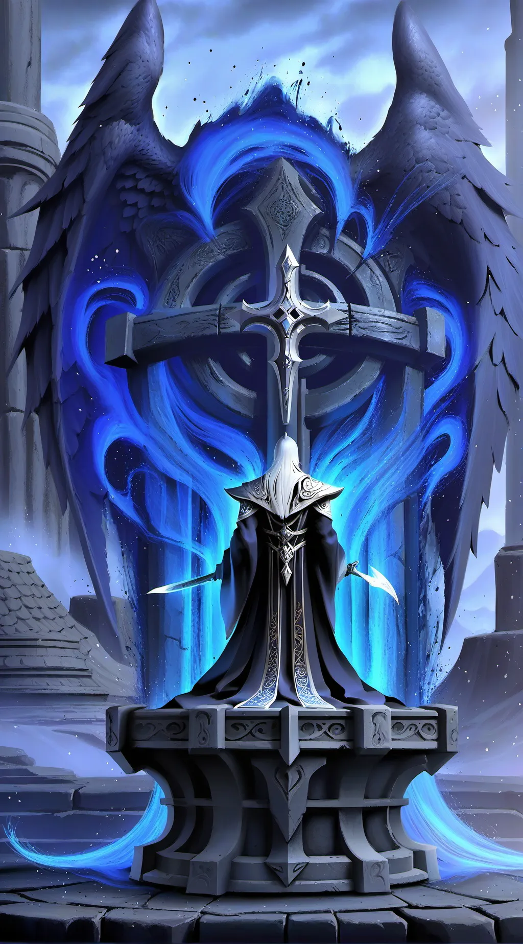 ai character: jefe de la cruz background