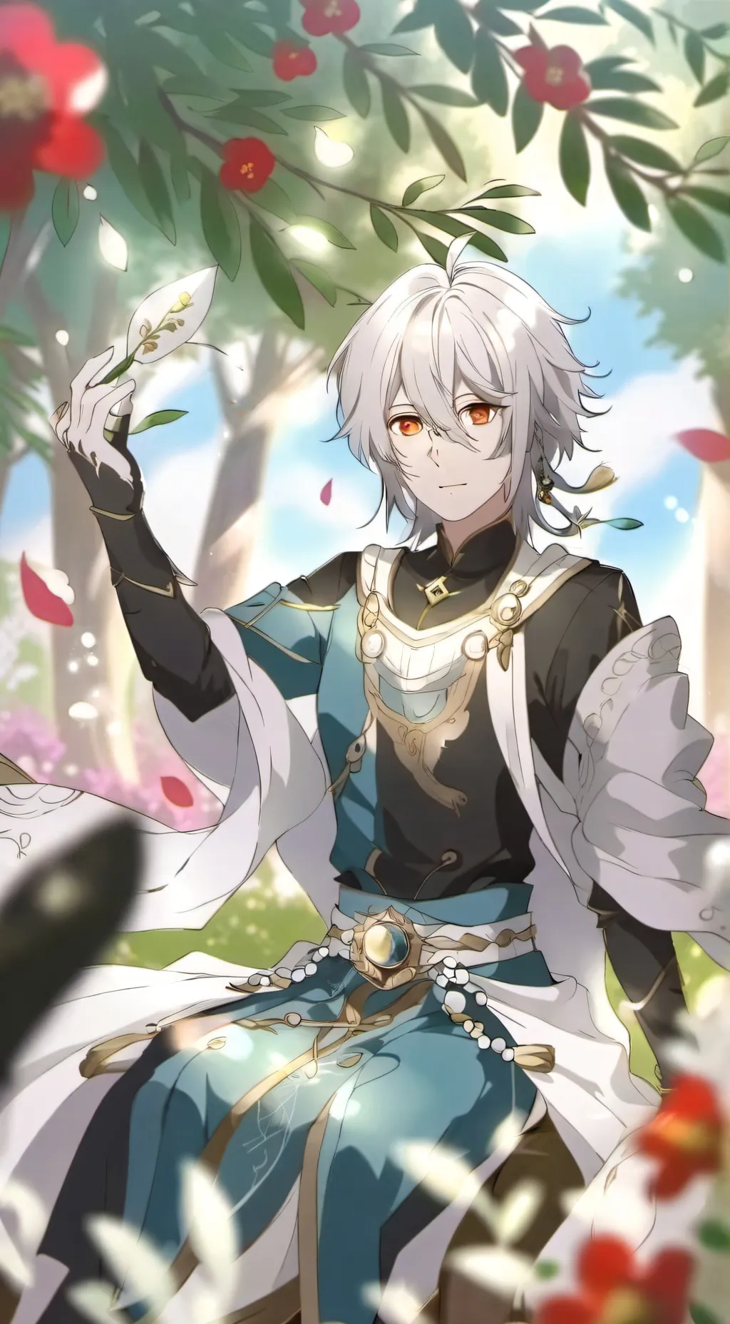 ai character: 🤠Hank 🌹 background