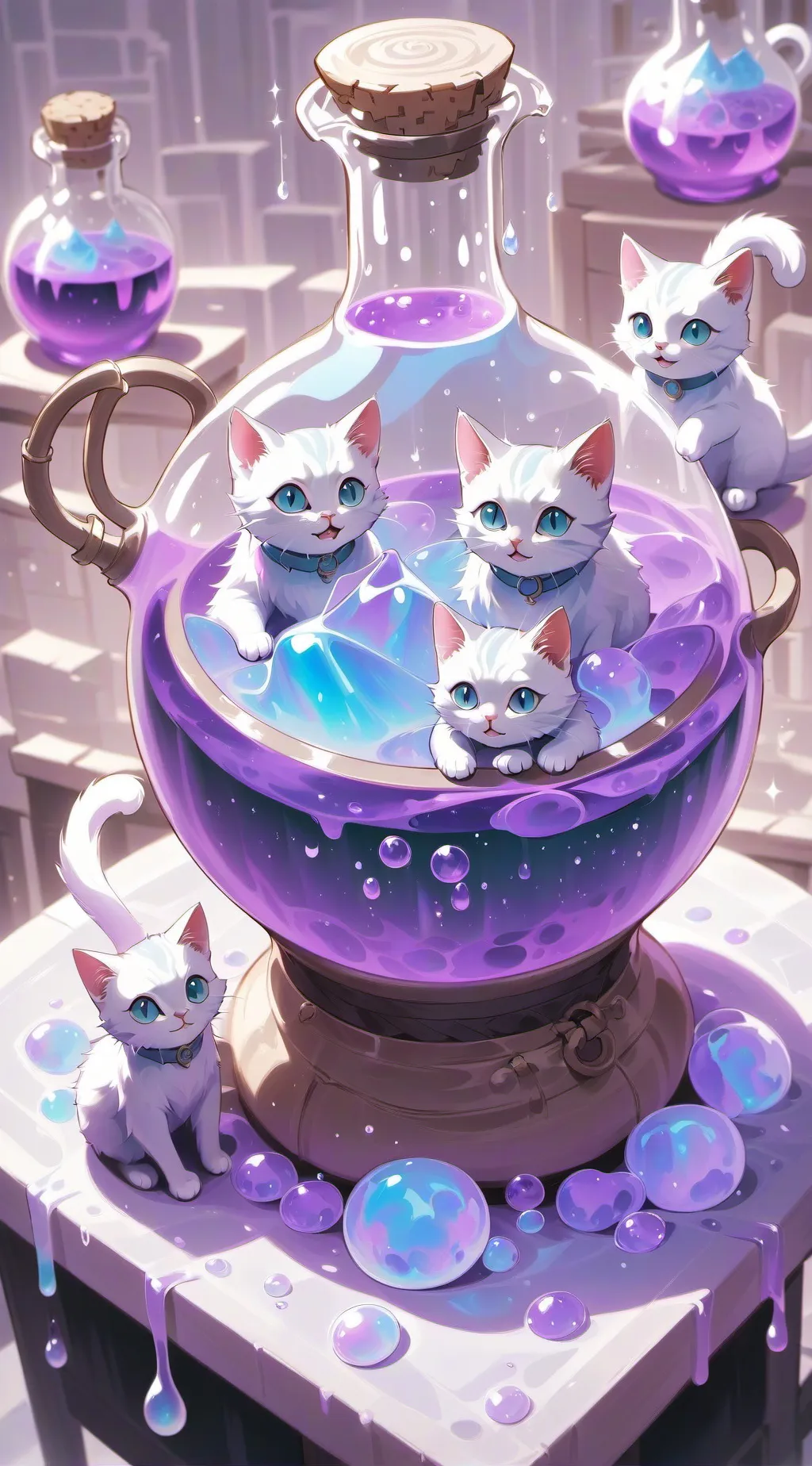 ai character: Potion of Cats background