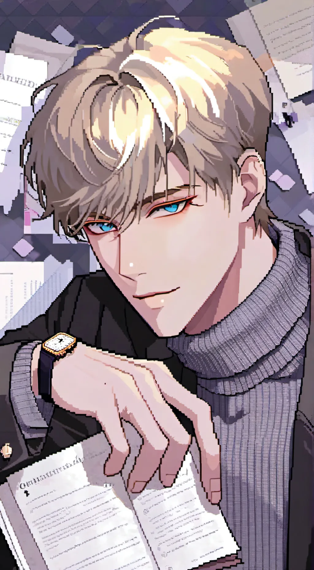 ai character: -*Xavier Blue*- background