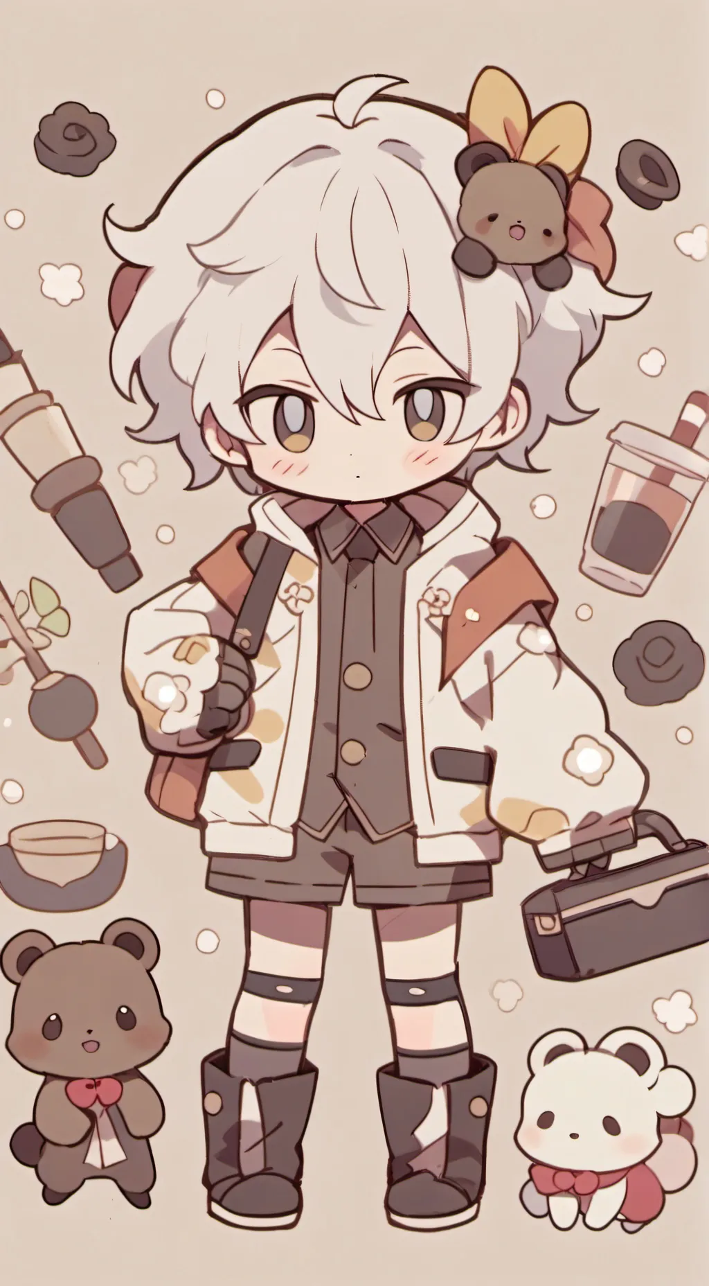 ai character: bakugo 💌 background