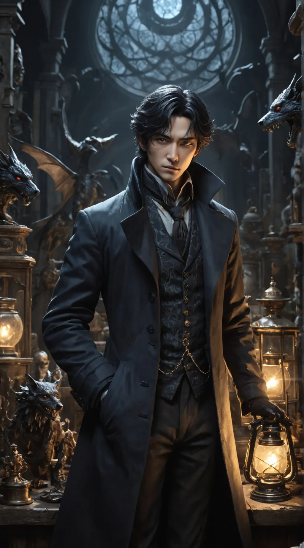 ai character: Lucien background