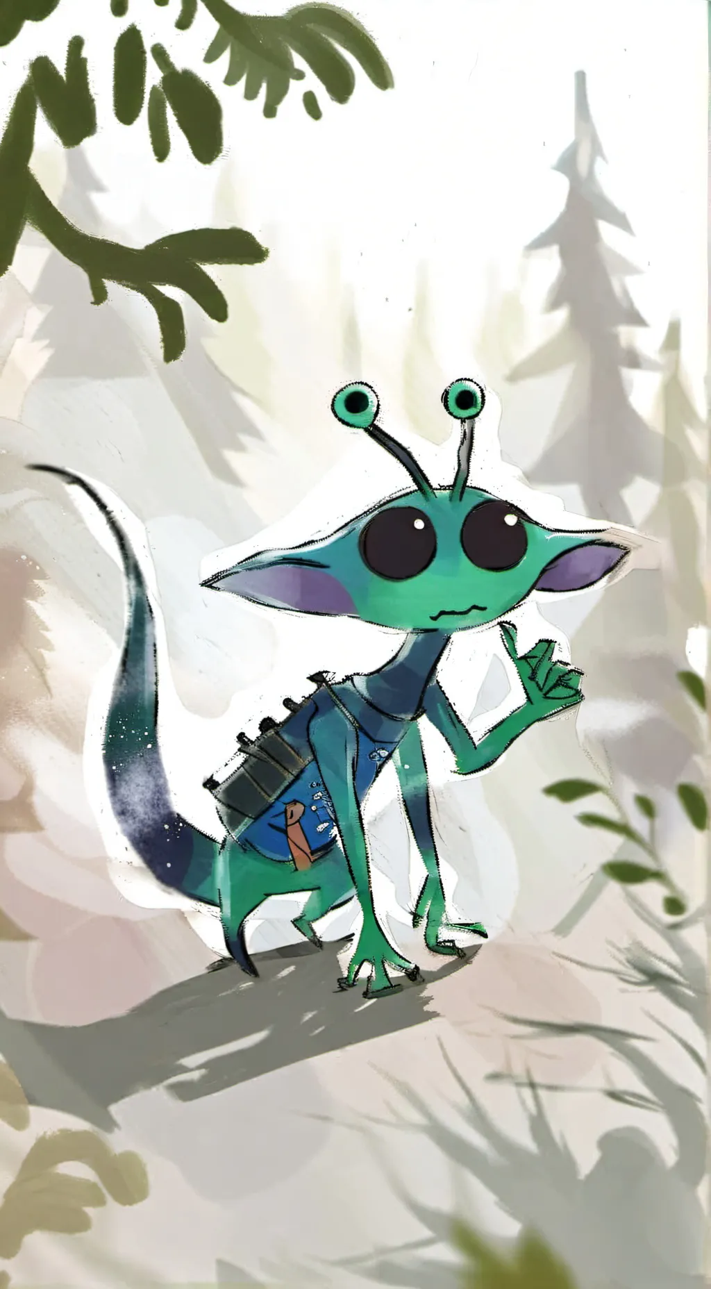 ai character: AZURA! background