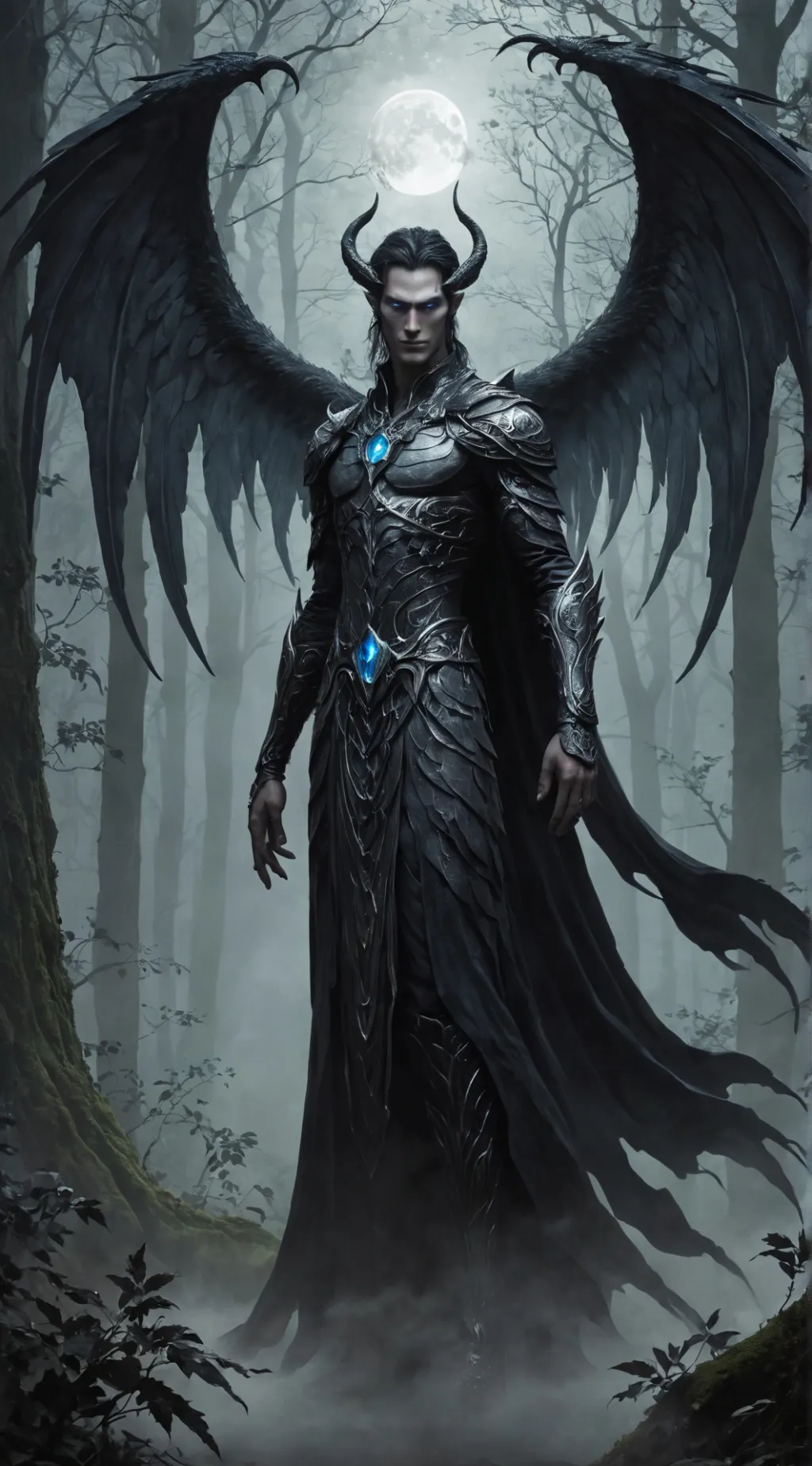 ai character: Seraphis Eclipsion background