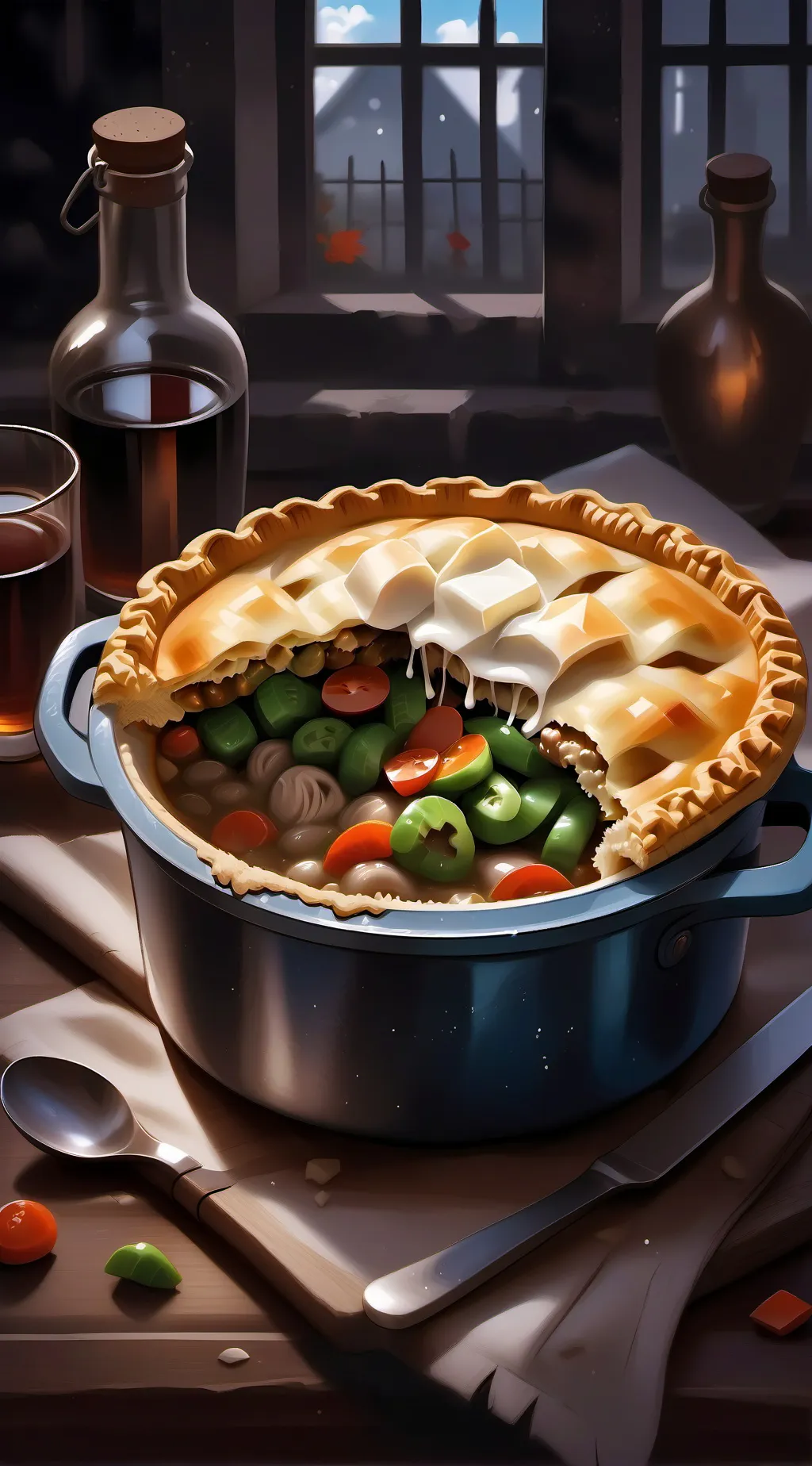 ai character: potpie background