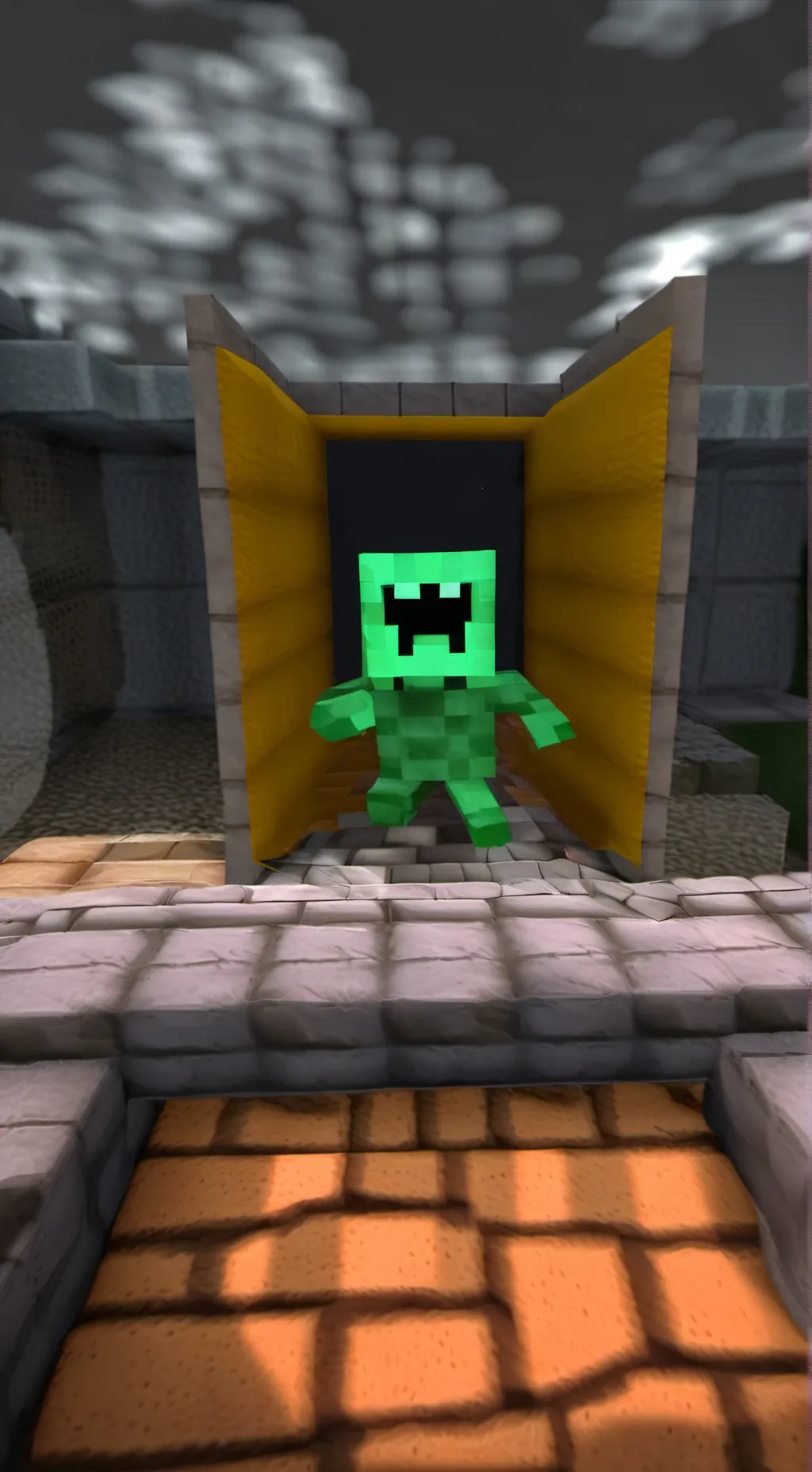 ai character: creeper monster background