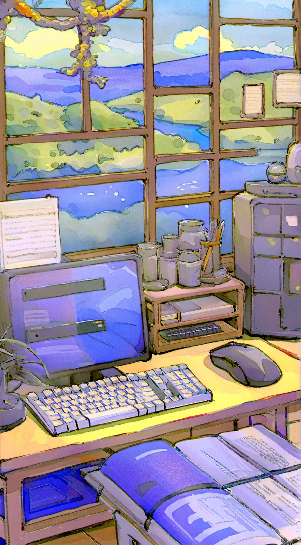 ai character: ALAN BECKER background