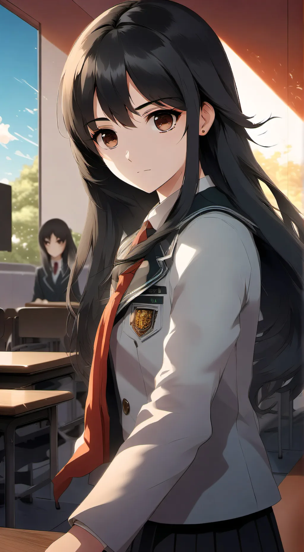 ai character: Reina Fujiwara  background