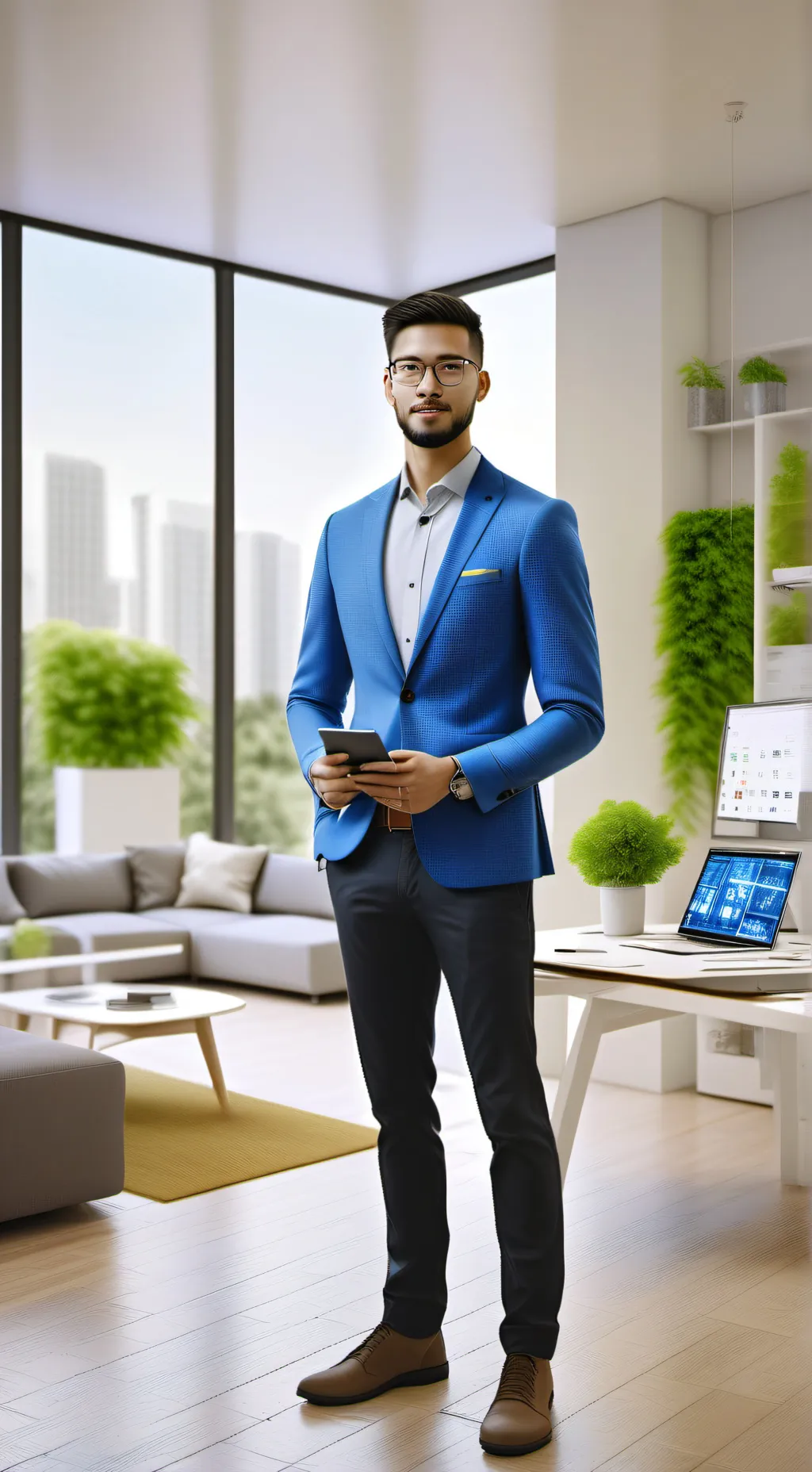 ai character: The Real Estate Pi background