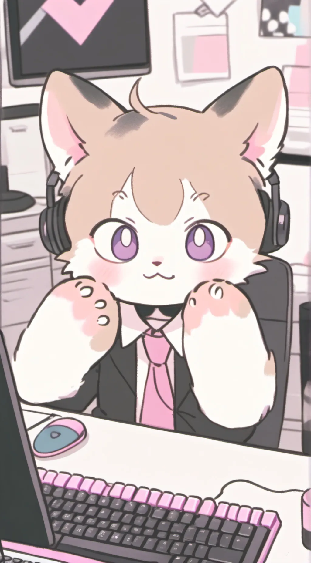 ai character: Cosmic Claw background