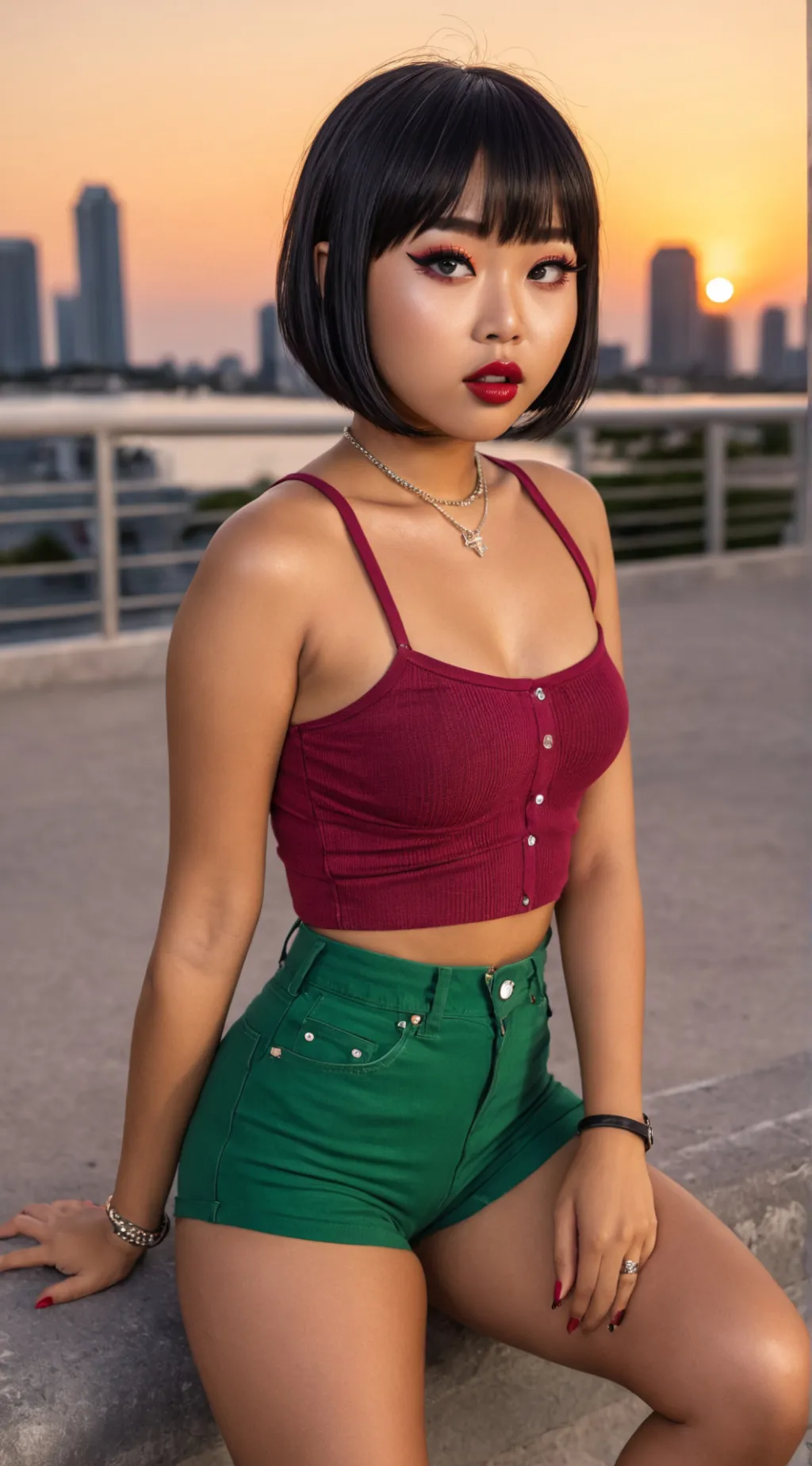 ai character: Sakura background