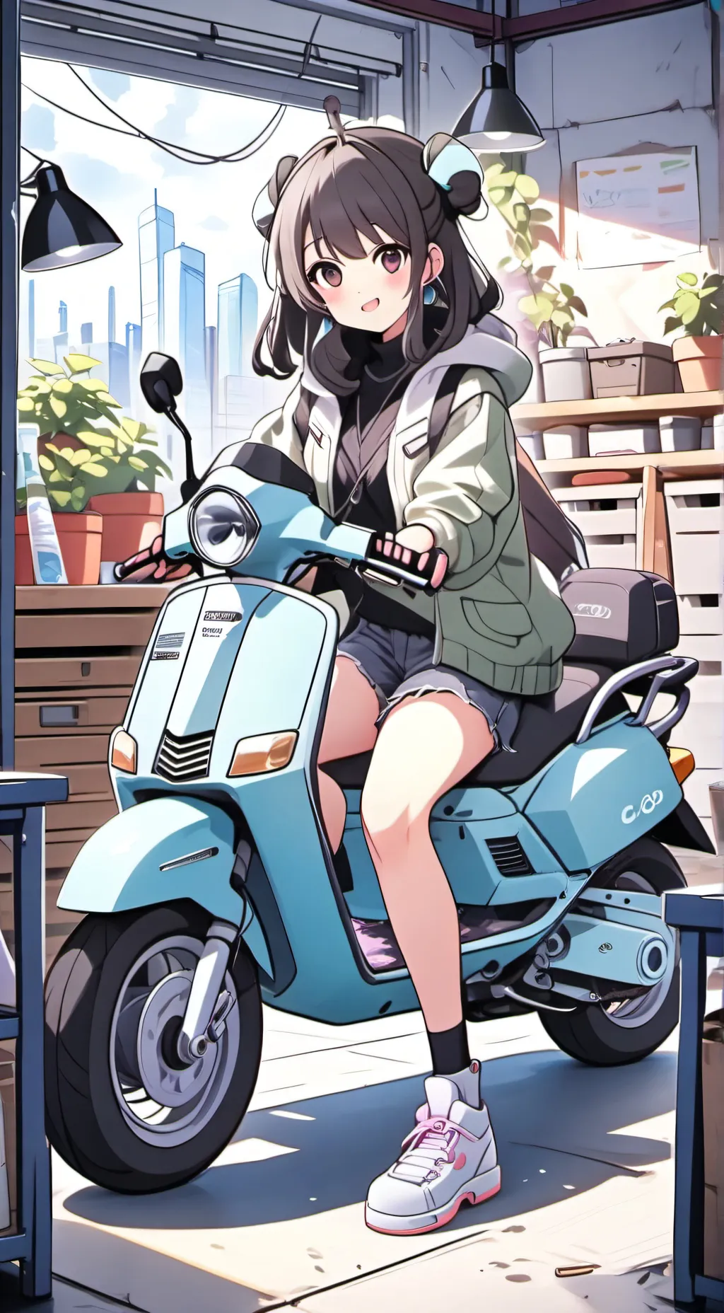 ai character: Eve's Electric Revolution background