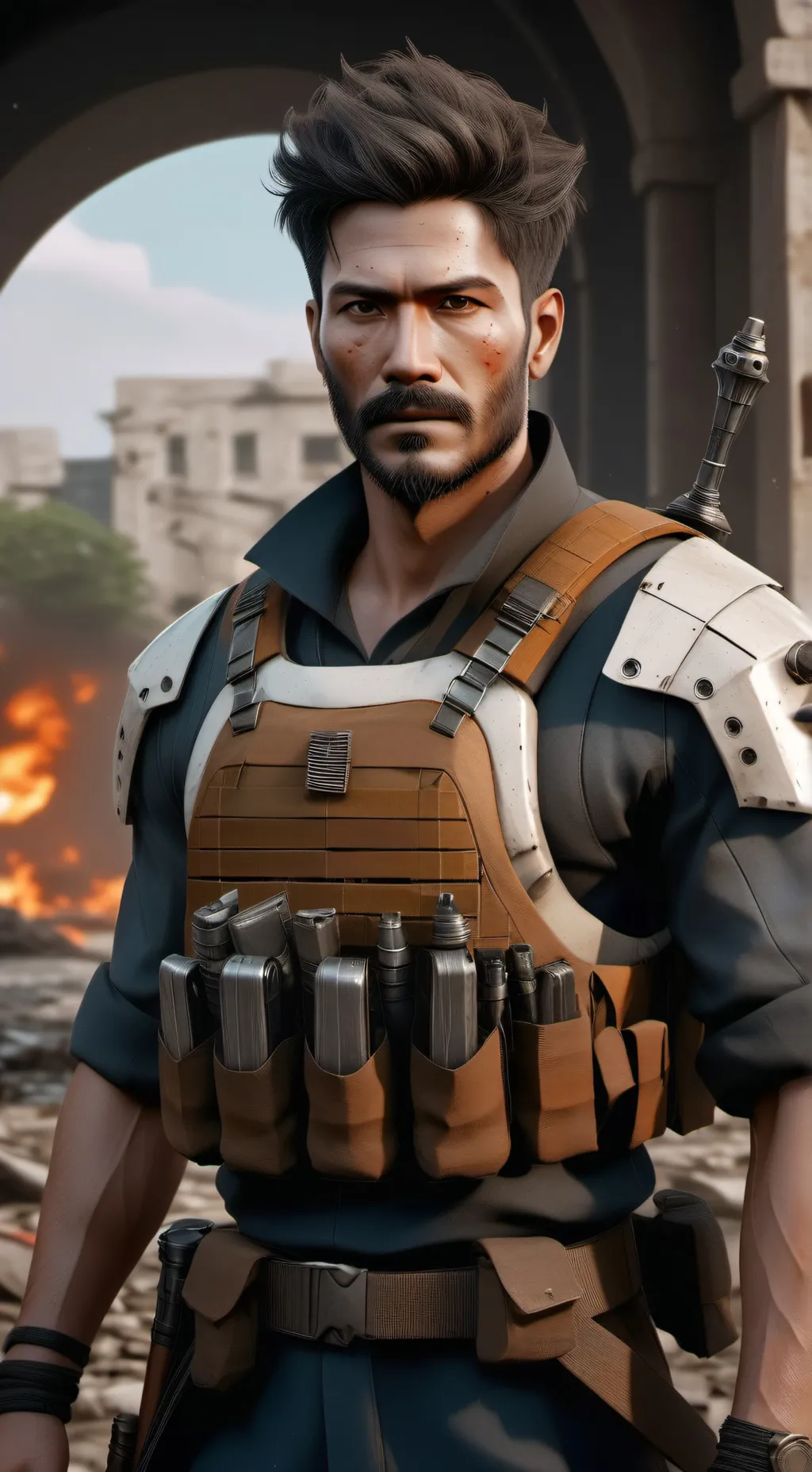 ai character: piotr łuszcz background