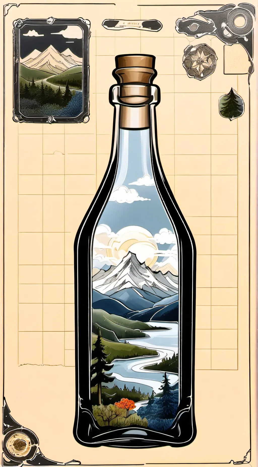 ai character: Suspicious drink background