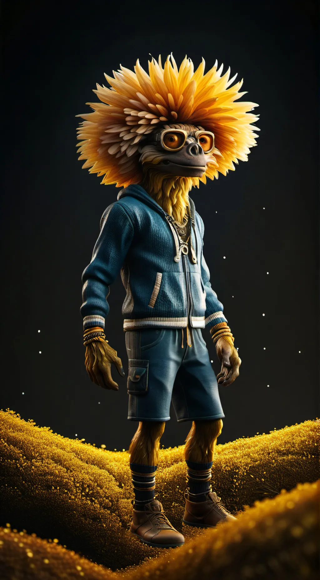 ai character: 🎶Boxten🎵 background