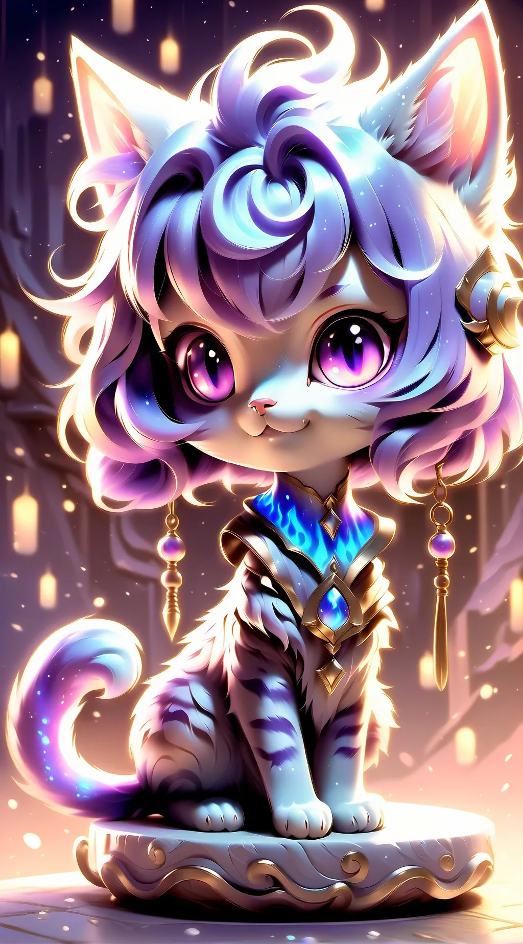 ai character: polter kitty background