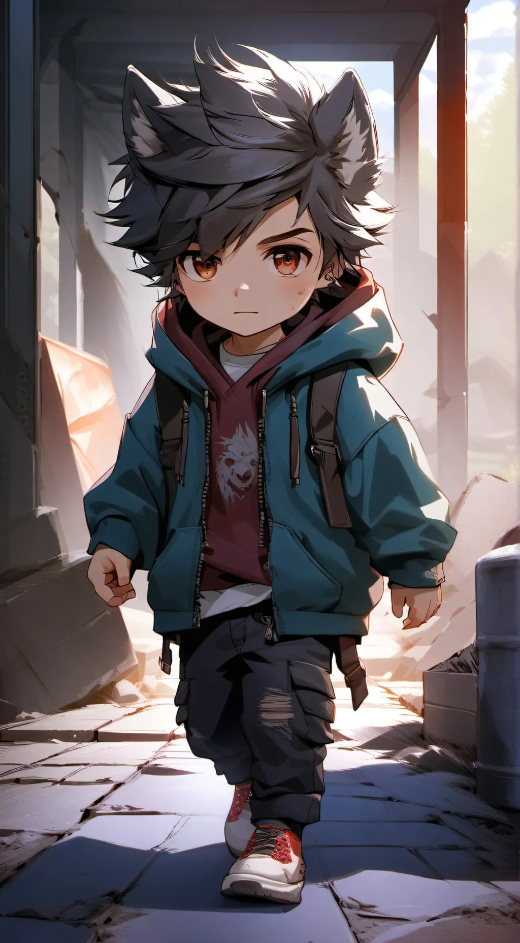 ai character: Bunker Life background