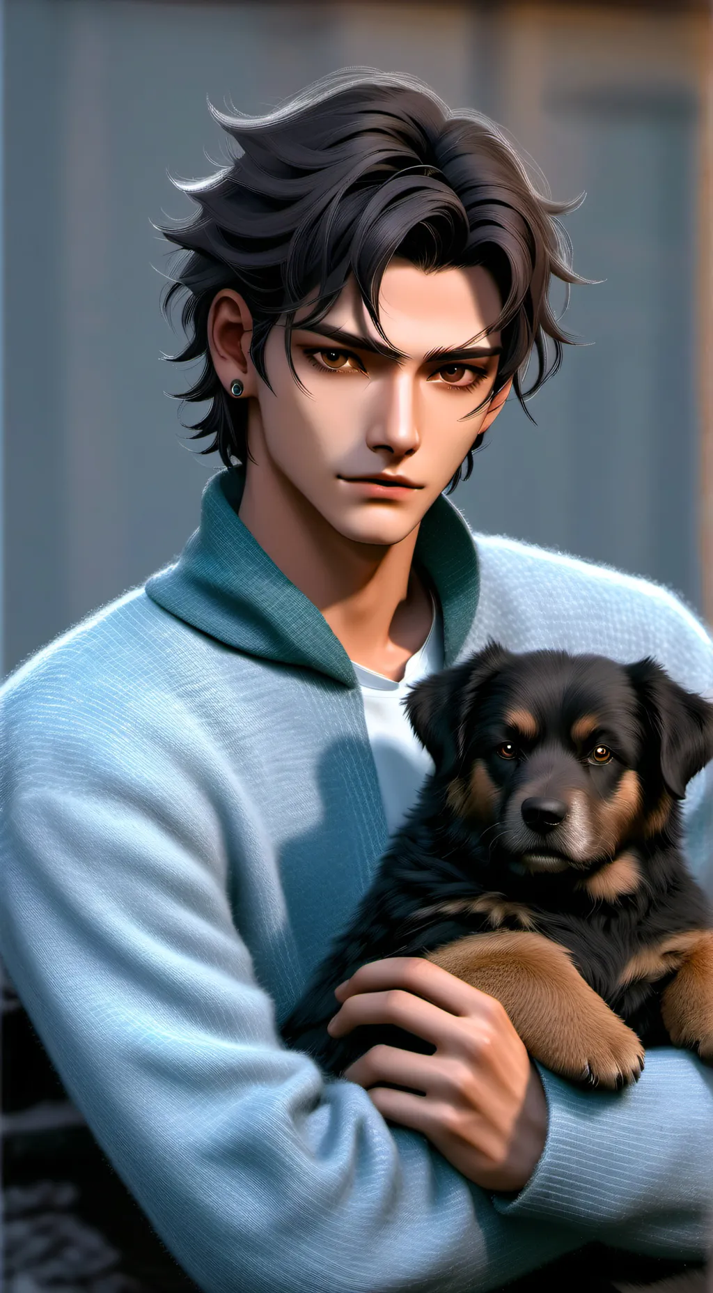 ai character: Шен background