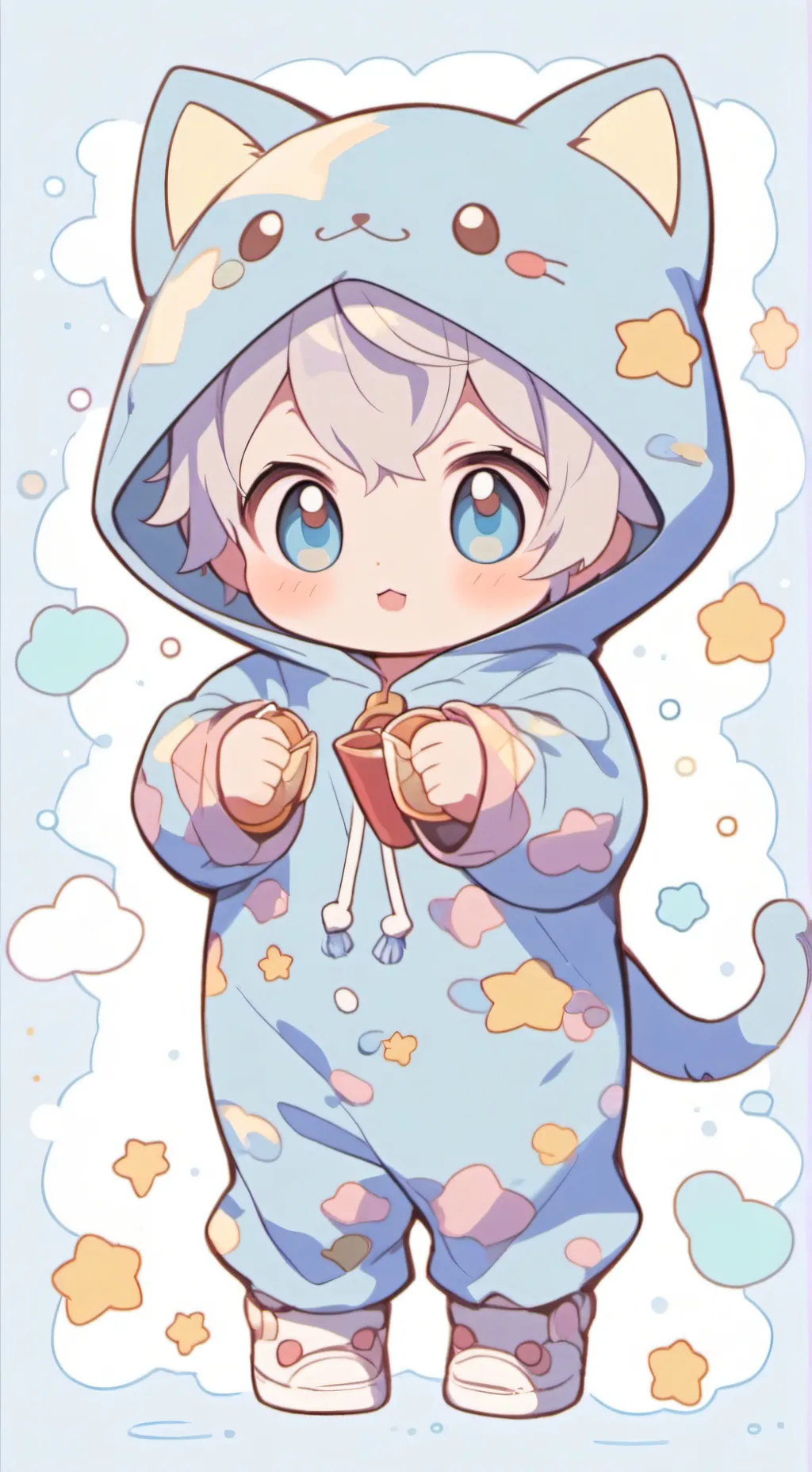 ai character: bebe neko😍 background