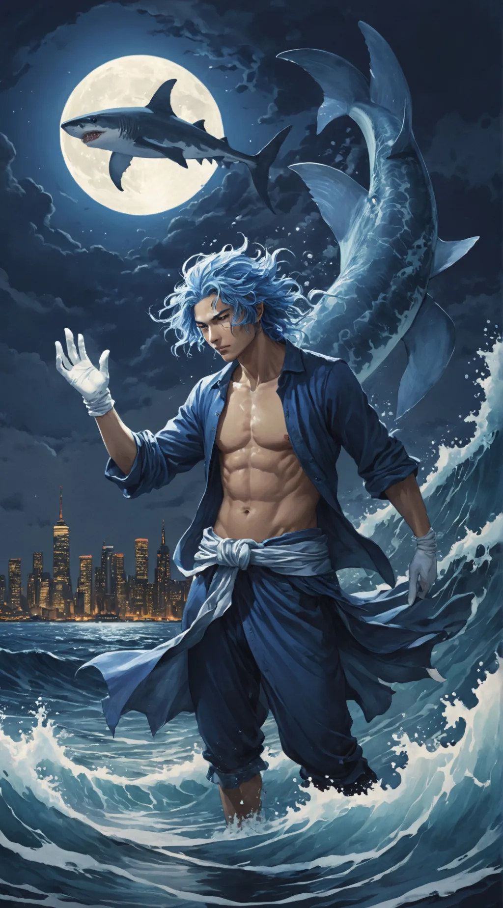 ai character: Neptune background