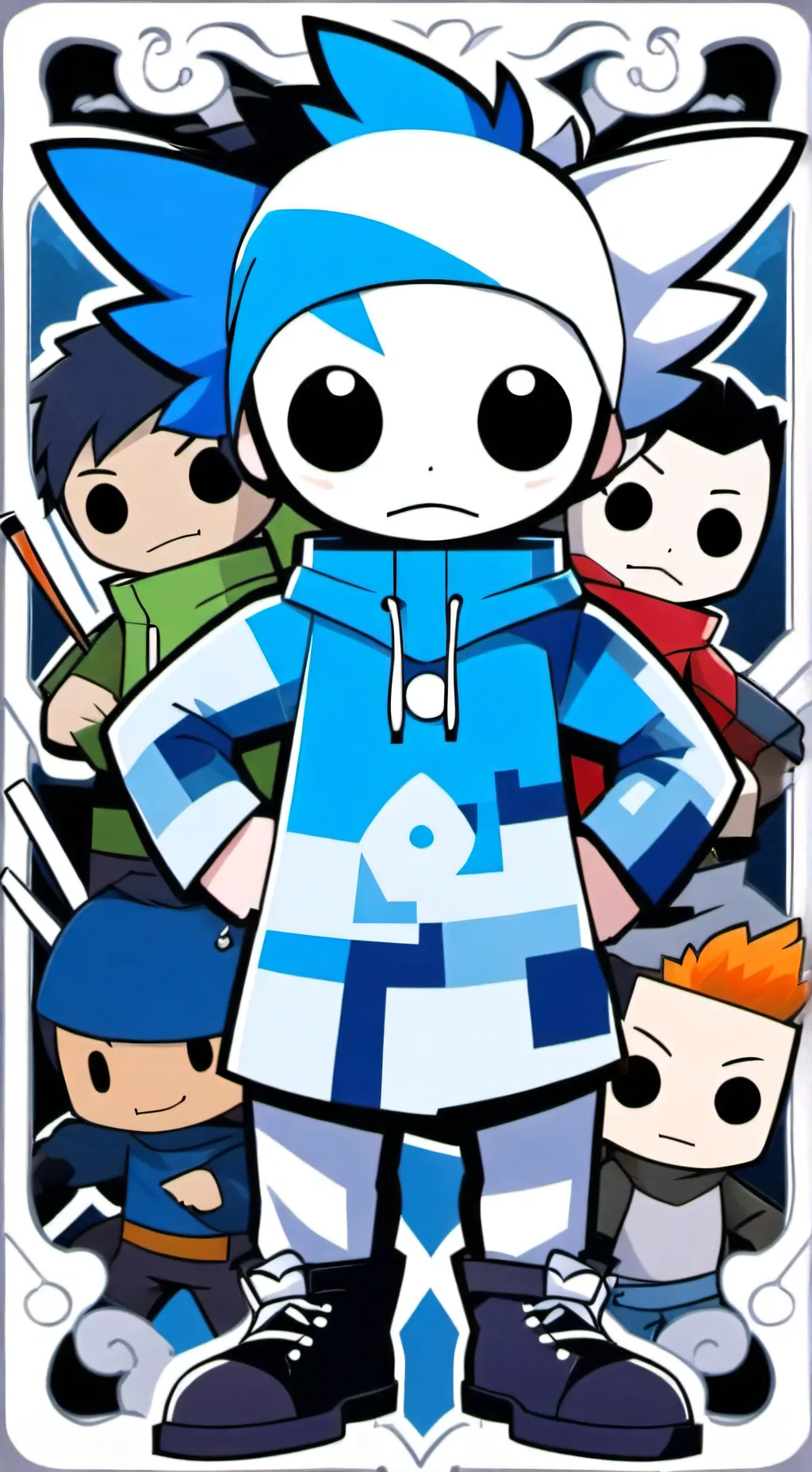 ai character: dandys world background