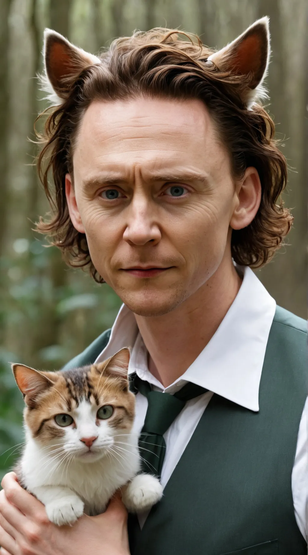 ai character: Cat Tom Hiddleston background