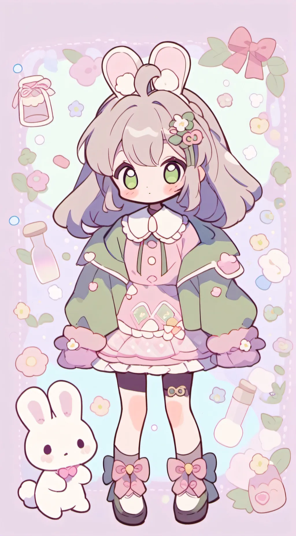 ai character: ♡Fanbook!♡ background