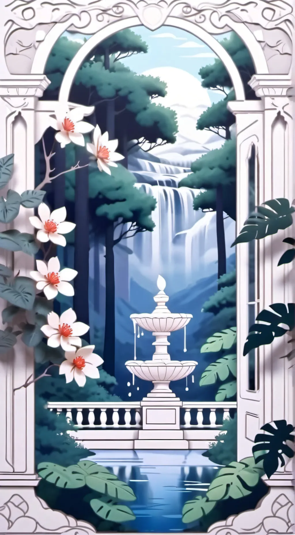 ai character: el jardín deEdén background