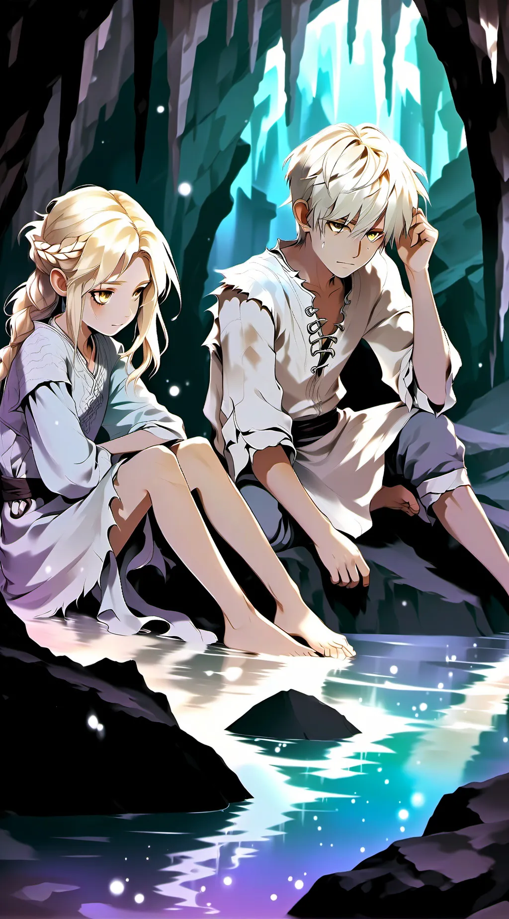 ai character: Drake and Daria. background