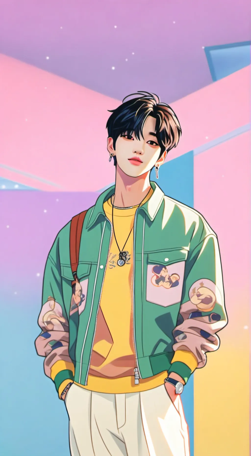 ai character: ☆han☆ background