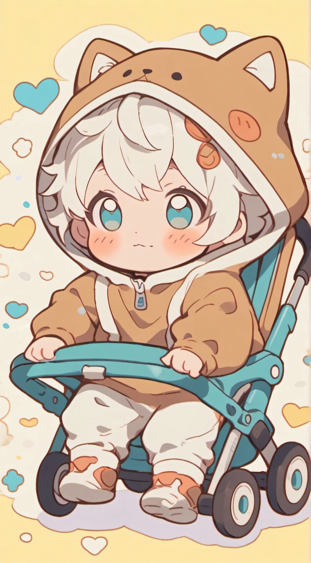 ai character: bebe neko lindo😍 background