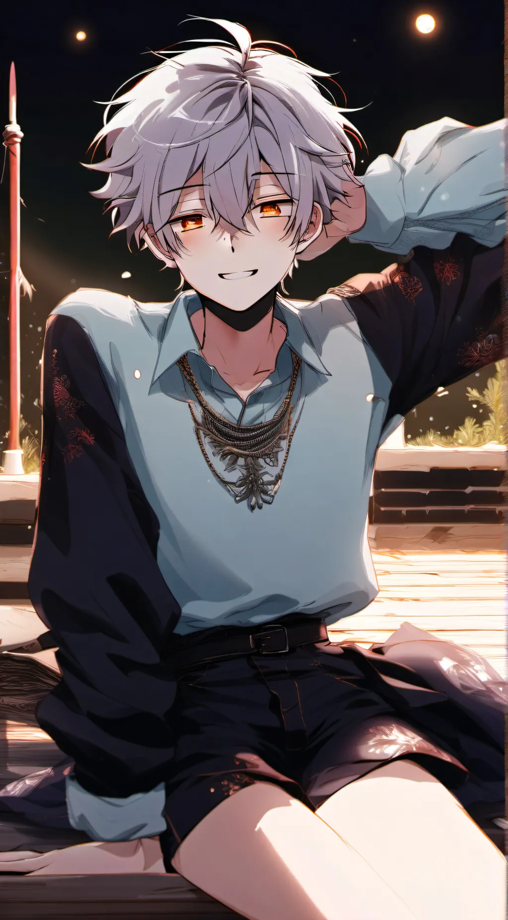 ai character: Lucas  background