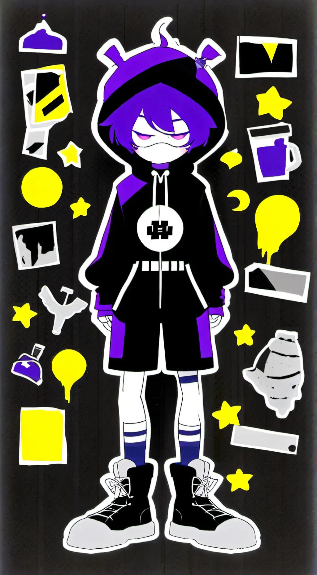 ai character: Uzi doorman background