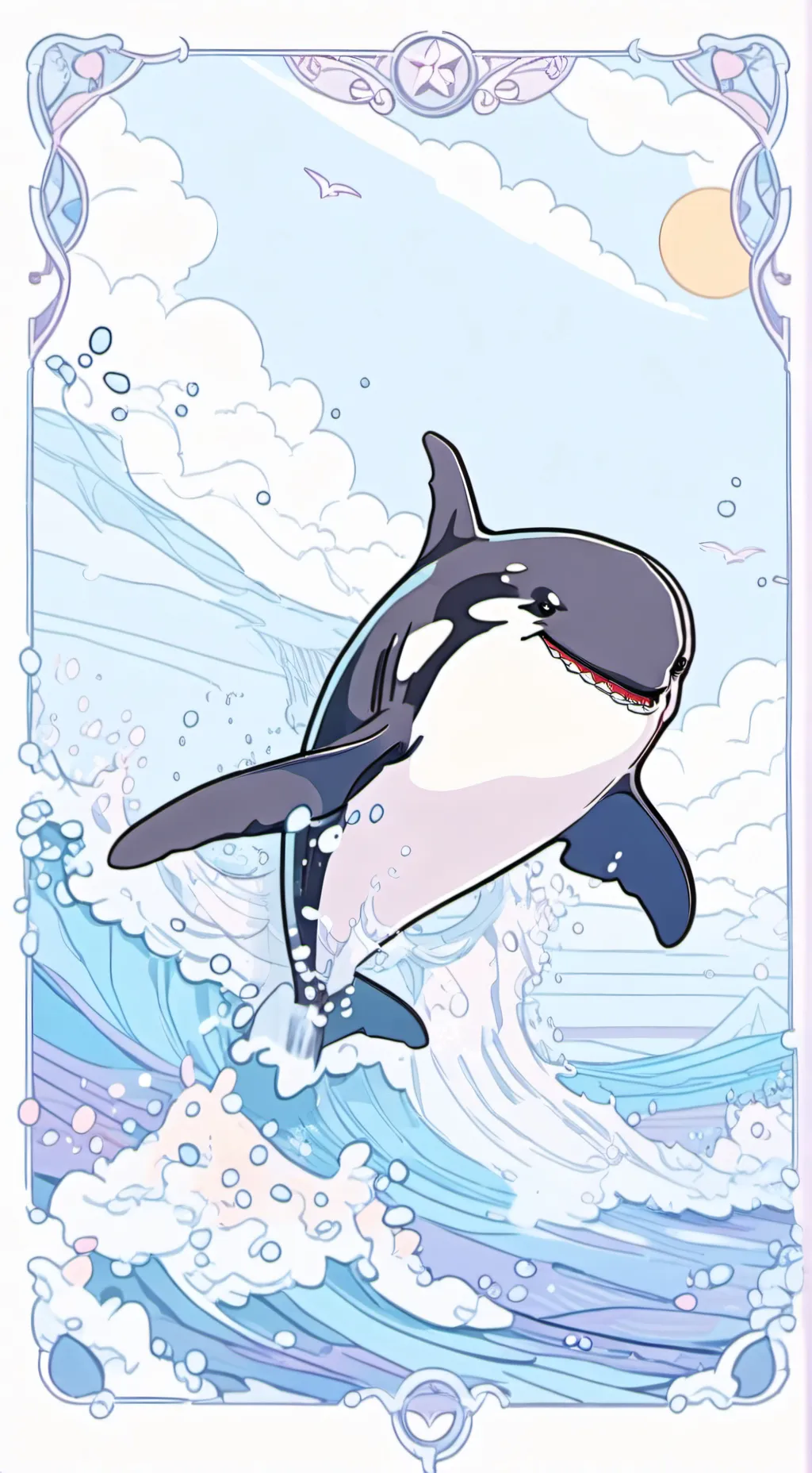 ai character: Orca  background