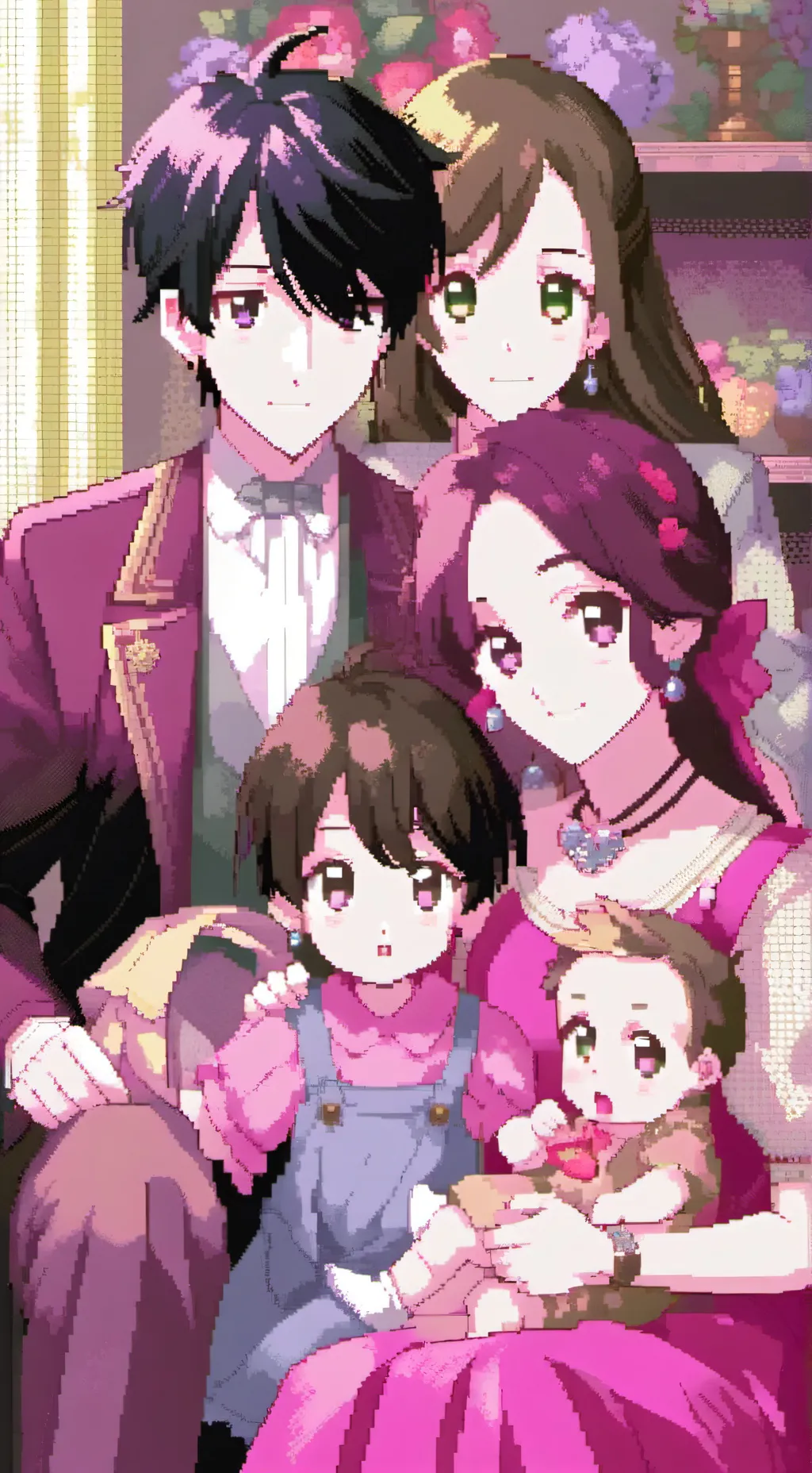 ai character: 5 children background