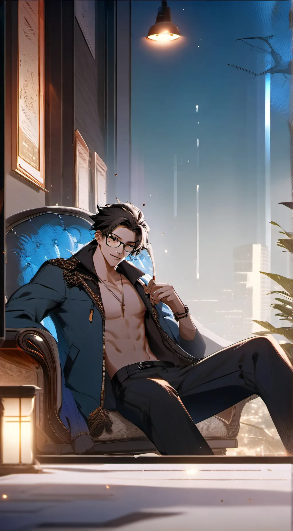 ai character: damien background