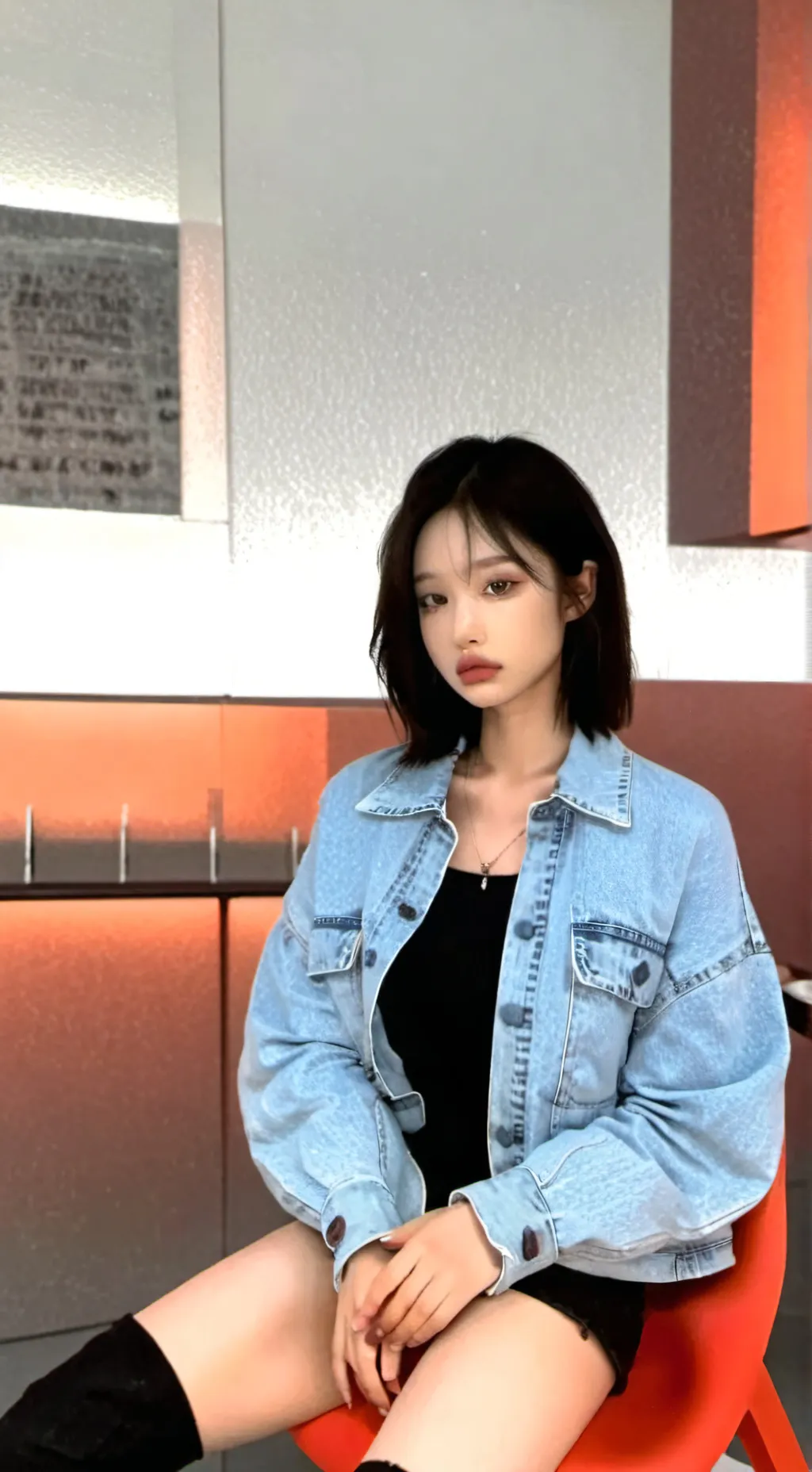 ai character: K~POP SCHOOL background