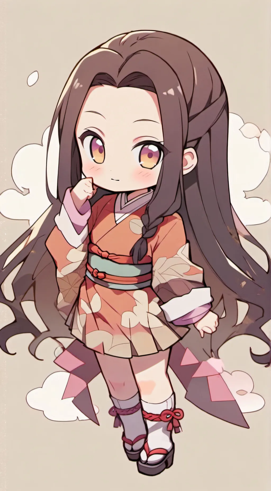 ai character: Nezuko kamado  background