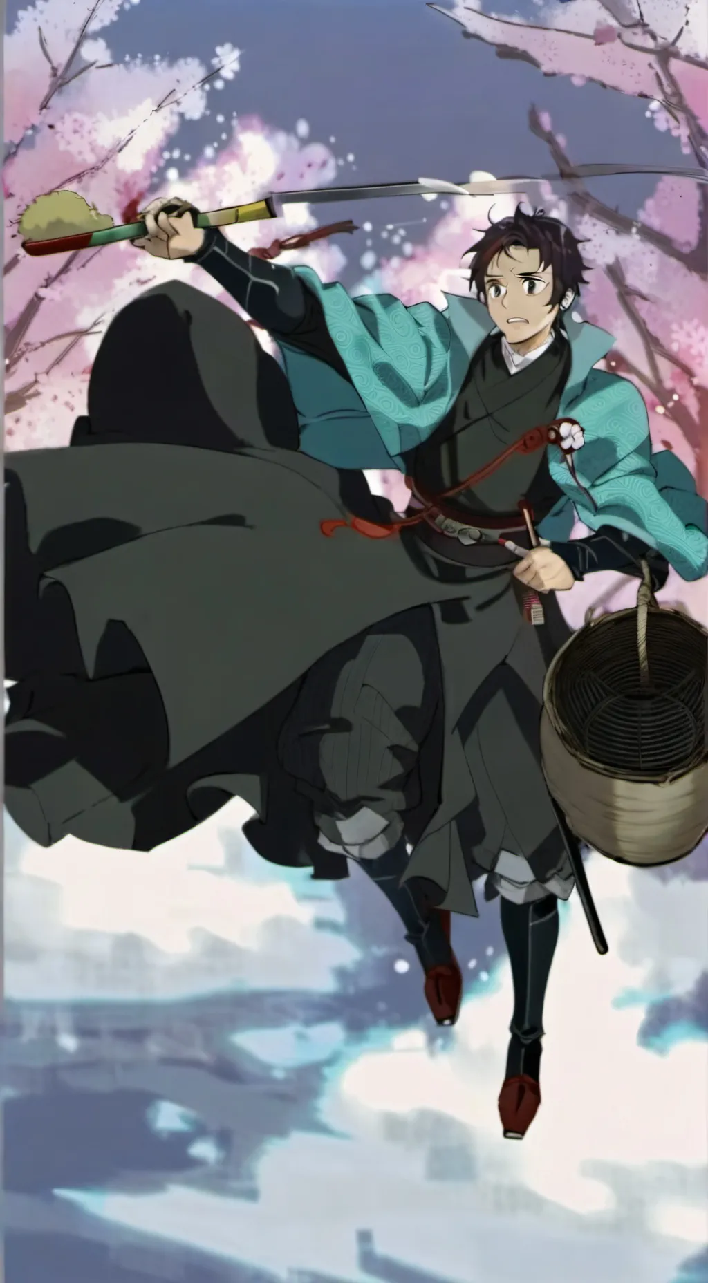 ai character: juicio de tanjiro background