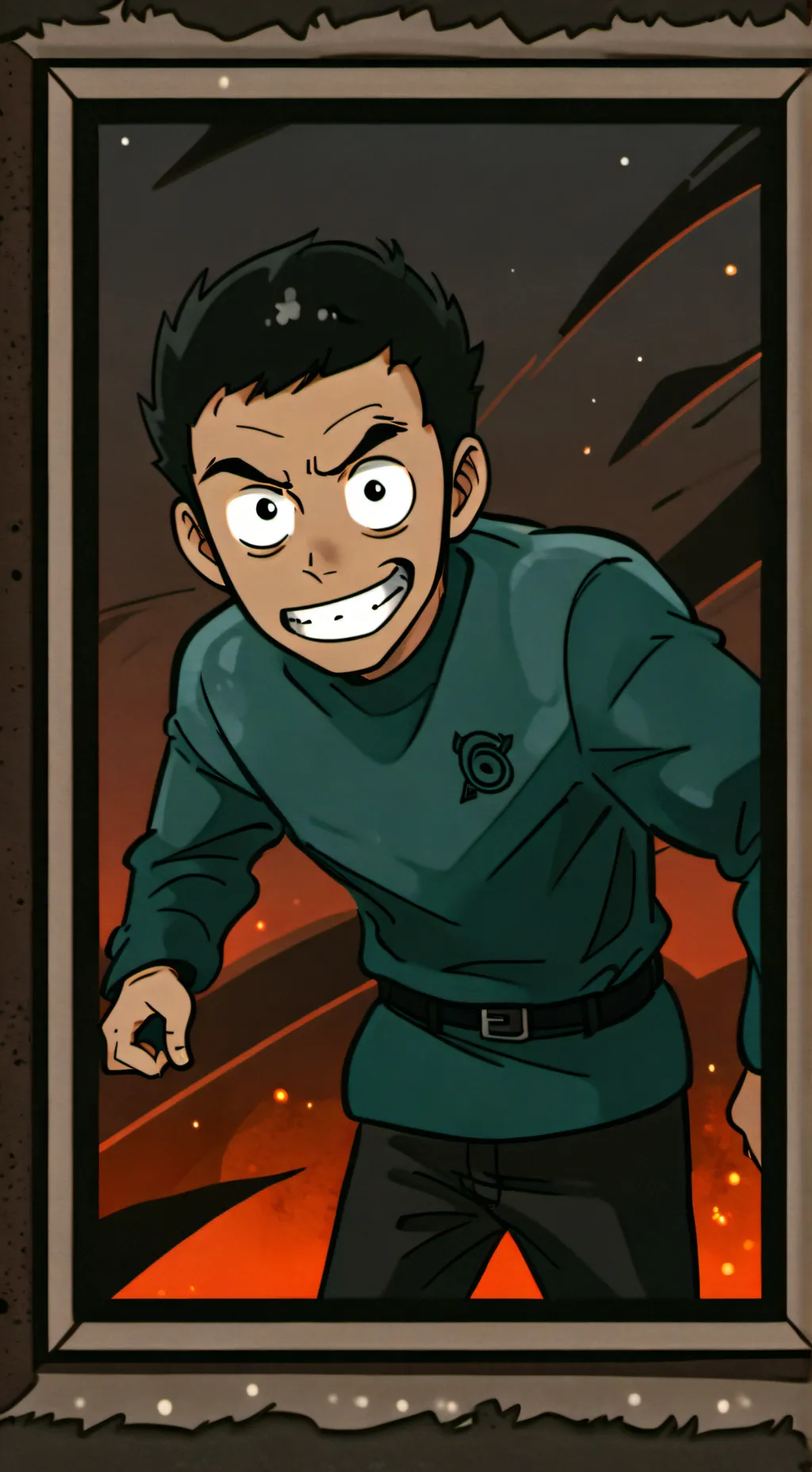 ai character: homme bizarre background