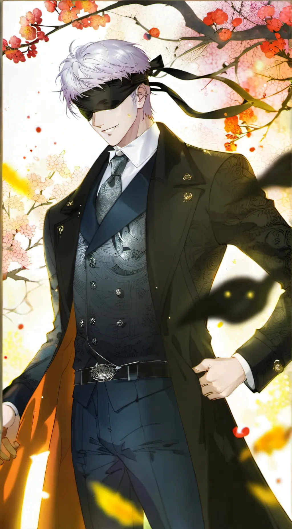 ai character: wedding gojo background