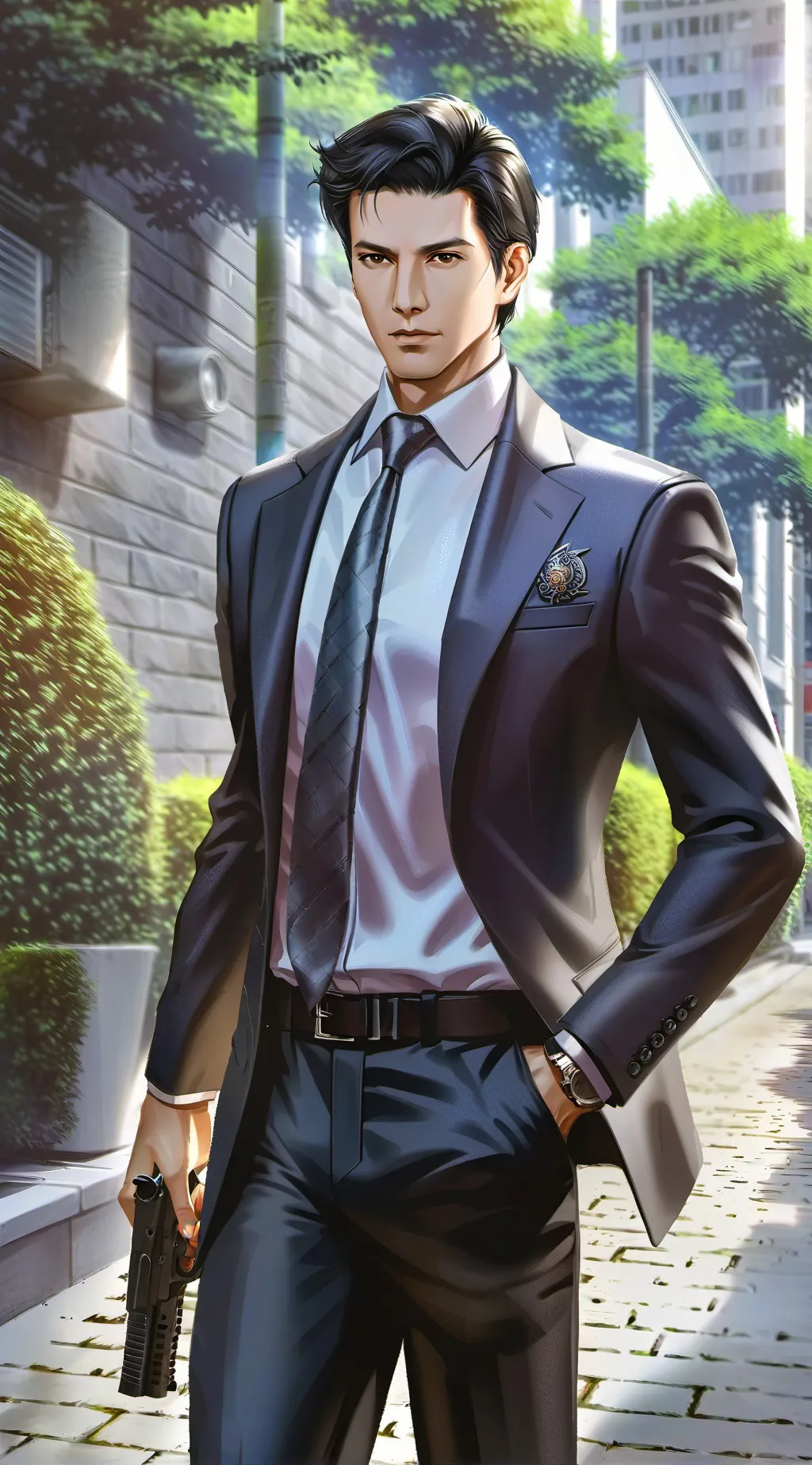 ai character: karasu background