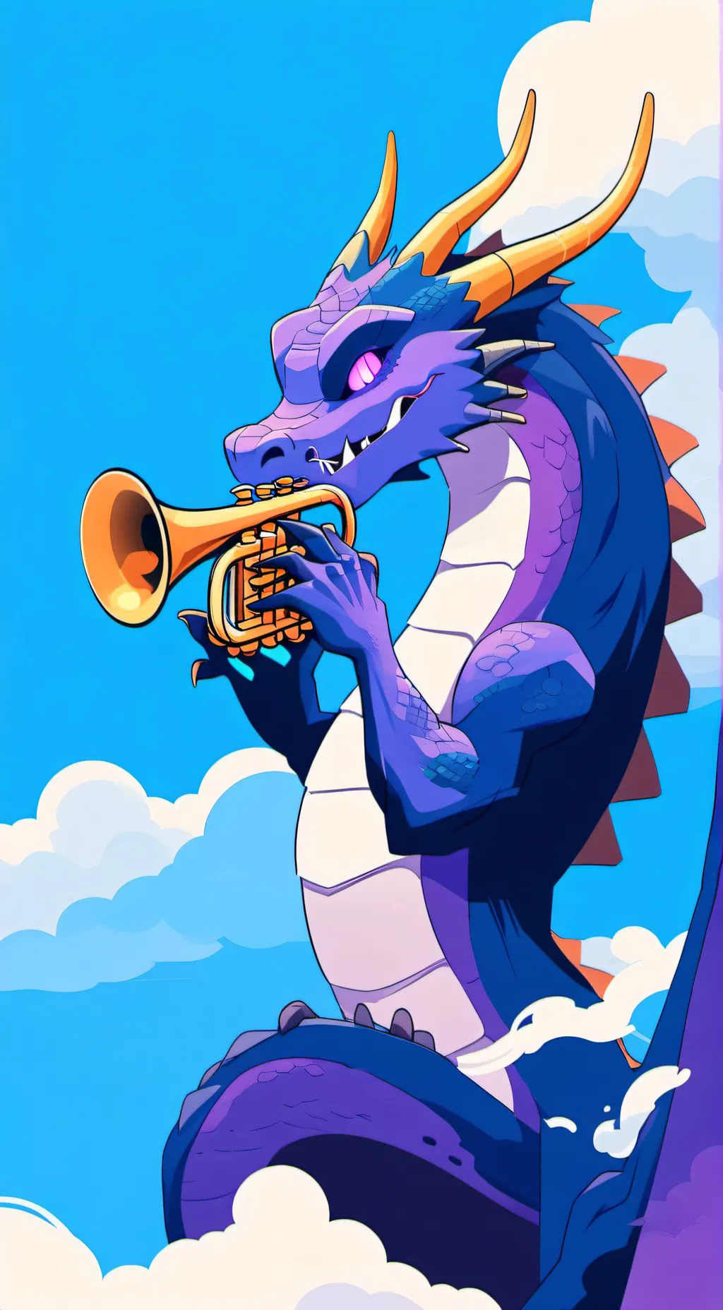 ai character: durple!  background