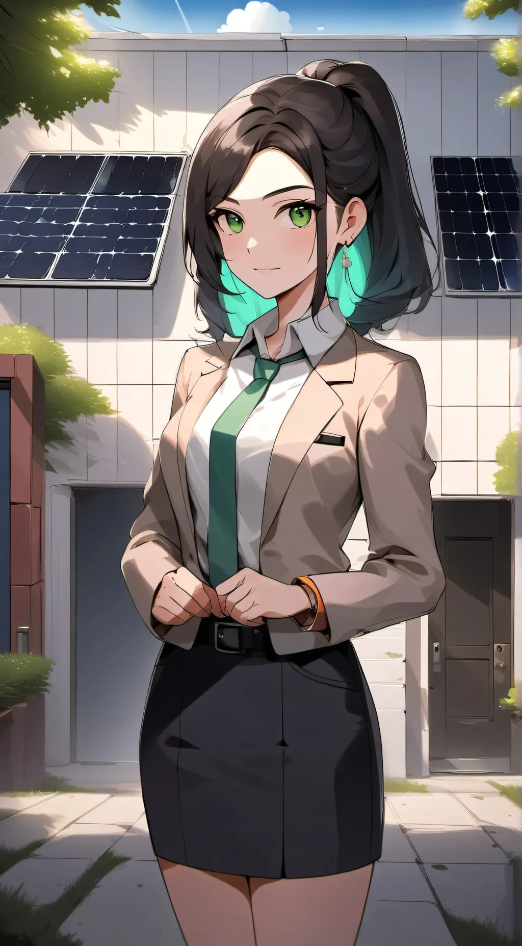 ai character: The Green Tycoon's Ascent background