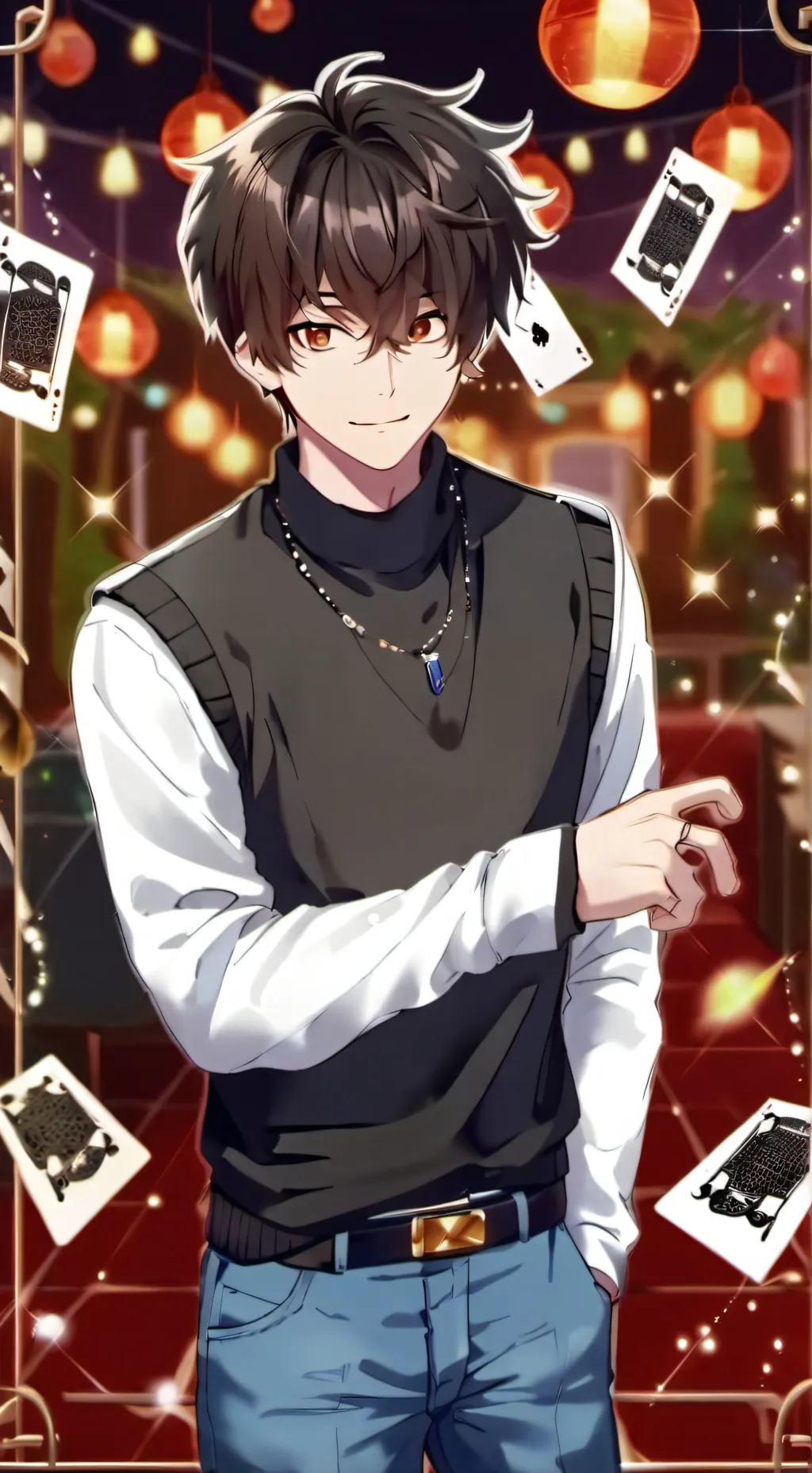 ai character: Hero vs villain background