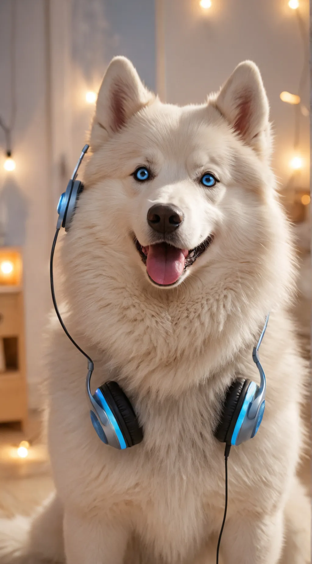 ai character: FrostByte background